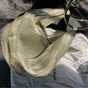 Whiting & Davis Gold Mesh Wristlet